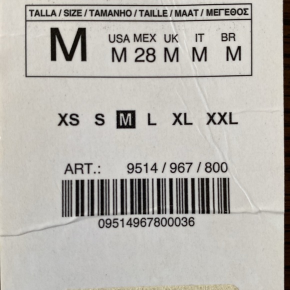 Pleather black pants Full length straight pants by Zara Medium - Picture 12 of 12